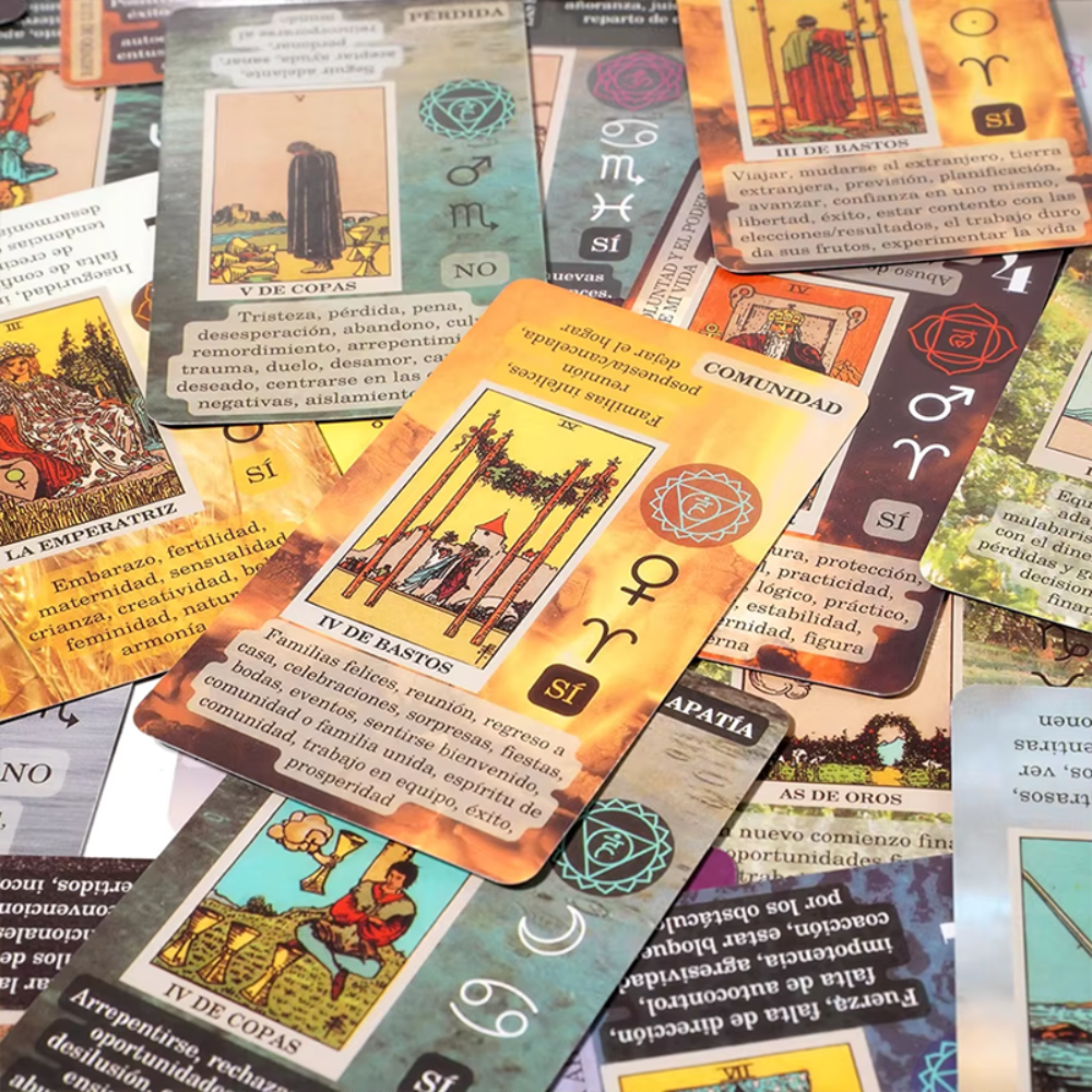 Tarot Rider Waite en Español con Tapete de Terciopelo